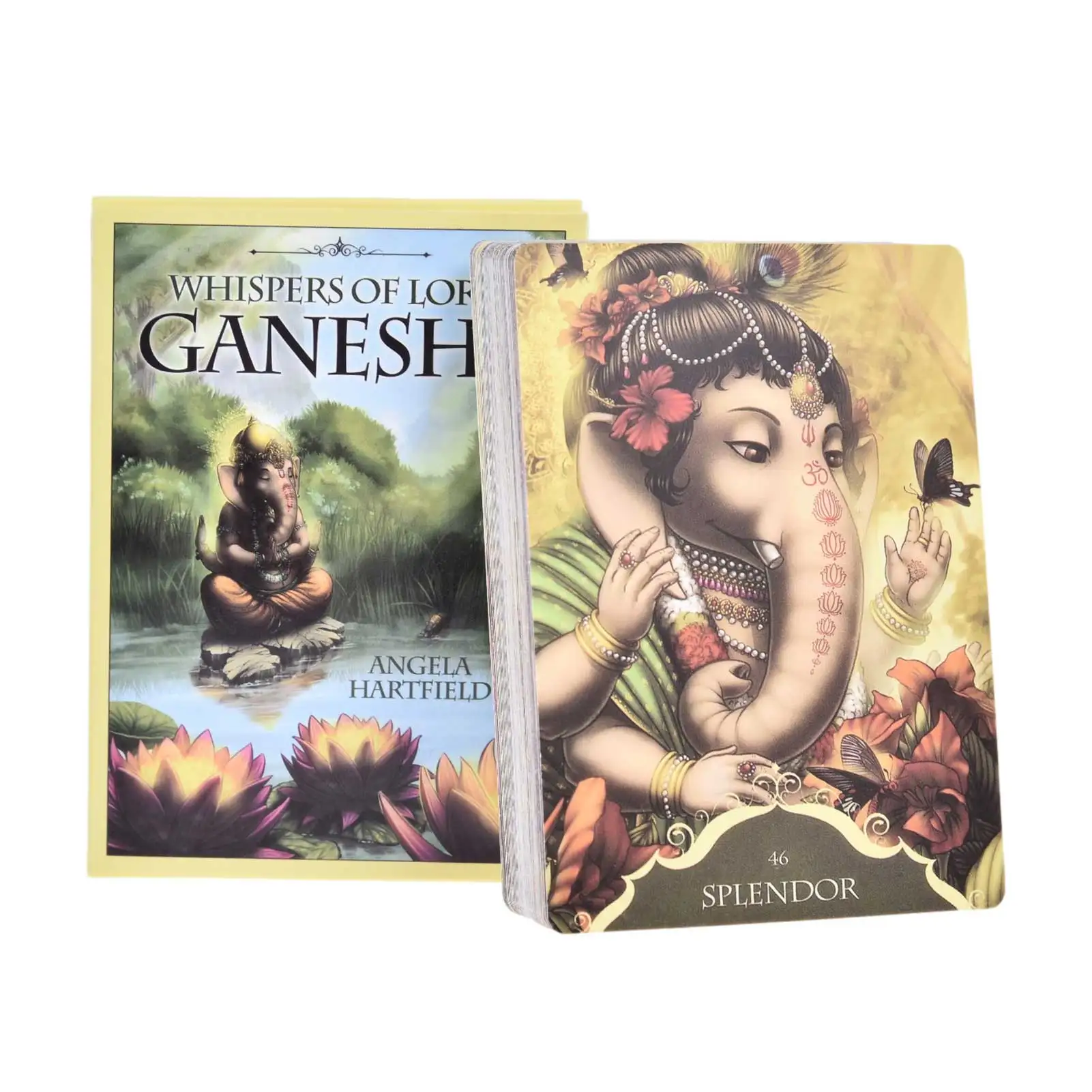 Whispers Of Lord Ganesha Tarot Cards guía adivinación baraja fiestas juego de mesa y una variedad de opciones de Tarot