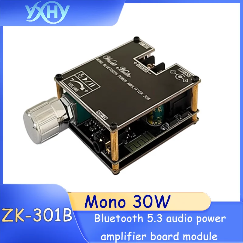 

1pcs ZK-301B single-channel 30W Bluetooth 5.3 audio power amplifier board module with true wireless TWS left and right channel s