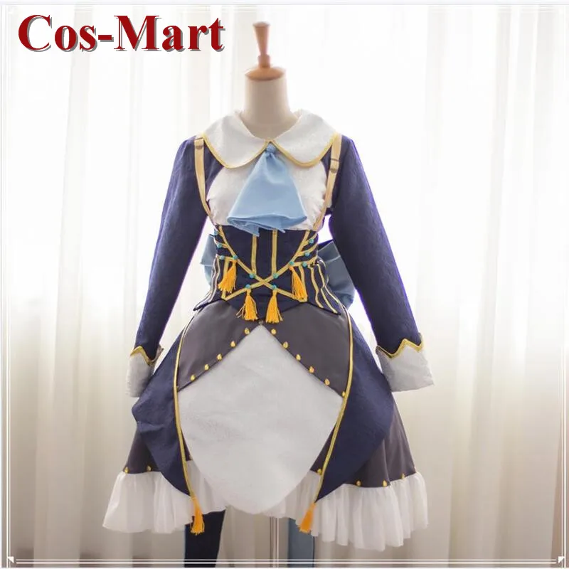 Cos-Mart Game Touhou Project Izayoi Sakuya Cosplay Costume Fashion Apron Dress Full Set Female Role Play Clothing Custom-Make