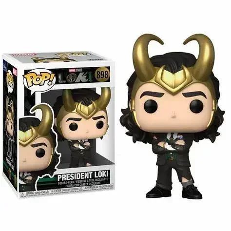 FUNKO POP Marvels The Avengers Loki 895# PRESIDENT LOKI 898# Action Toy Figures Dolls Vinyl Figure Model Gifts Toys for Children