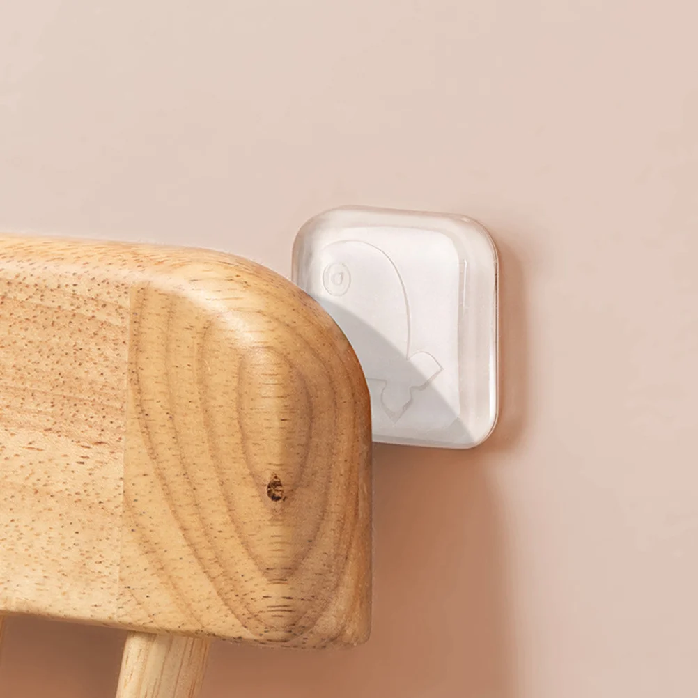 

6Pcs Wall Door Protector High Grade Silicone Transparent Bumper Stopper Shield for Furniture The Door Crash Pad