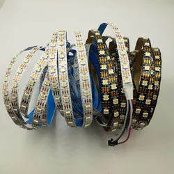 SK6812 RGBW Led Strip Light 4 IN 1 Similar WS2812B 30 60 144 LEDs/m Individual Addressable RGBWW Led Lights IP30 65 67 DC5V