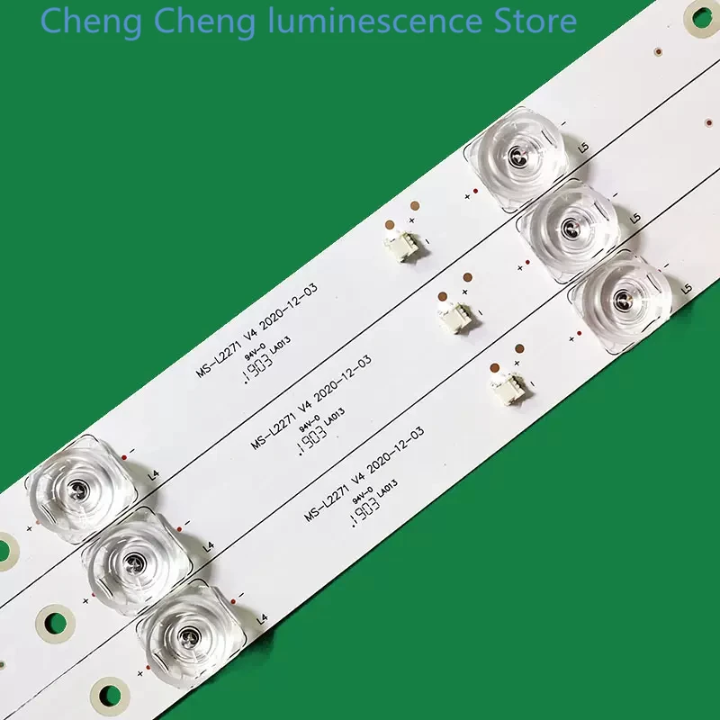 3PCS 717mm LED strip 7lamp MS-L2271 V4 035-400-3030-N For LED-40B570P LED- 40B670P LED-40B680 PPTV 40C4 40DF5 V400HJ6-PE1