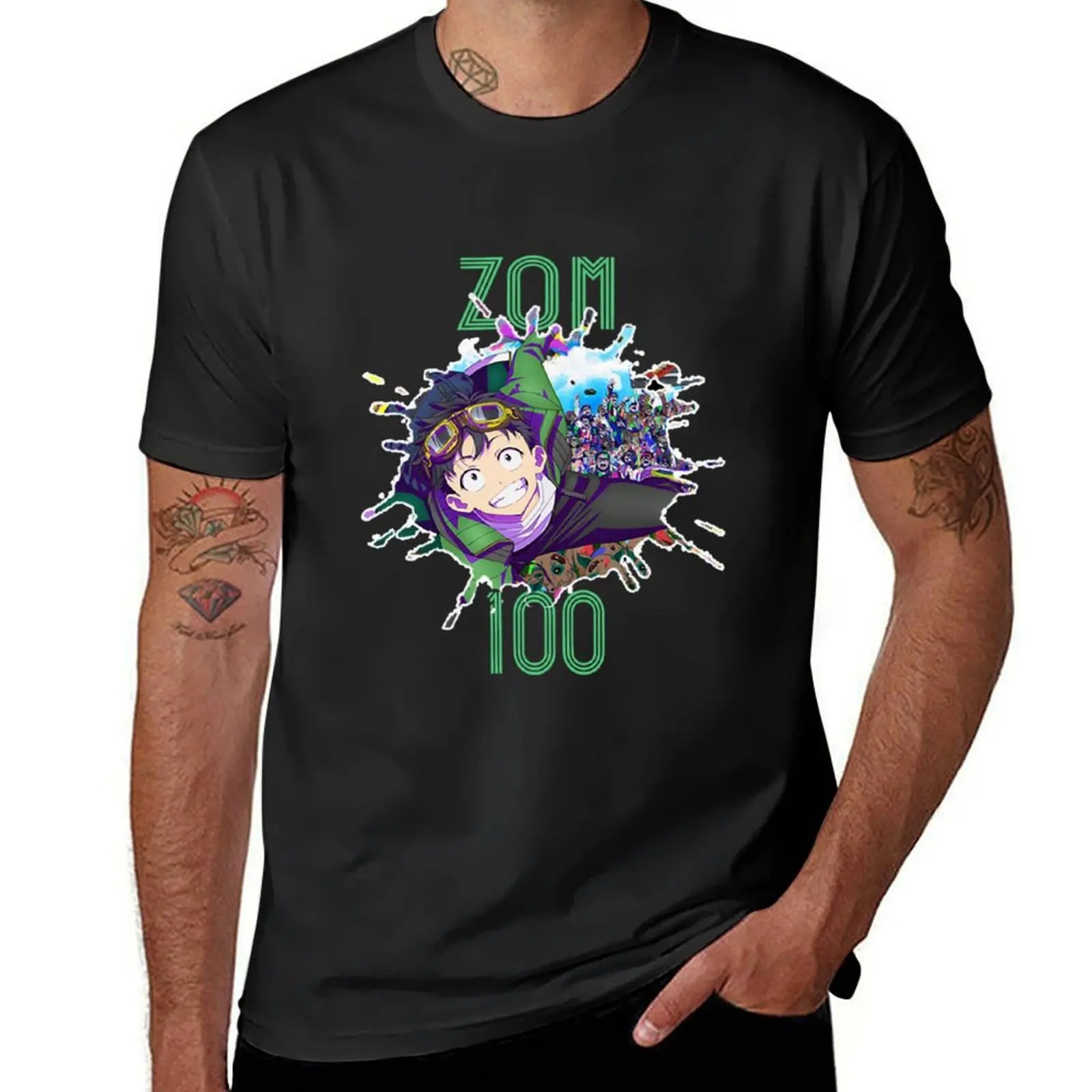 

zom 100 - bucket list of the dead T-Shirt graphic shirts sublime valentines boutique clothes Men's cotton t-shirt