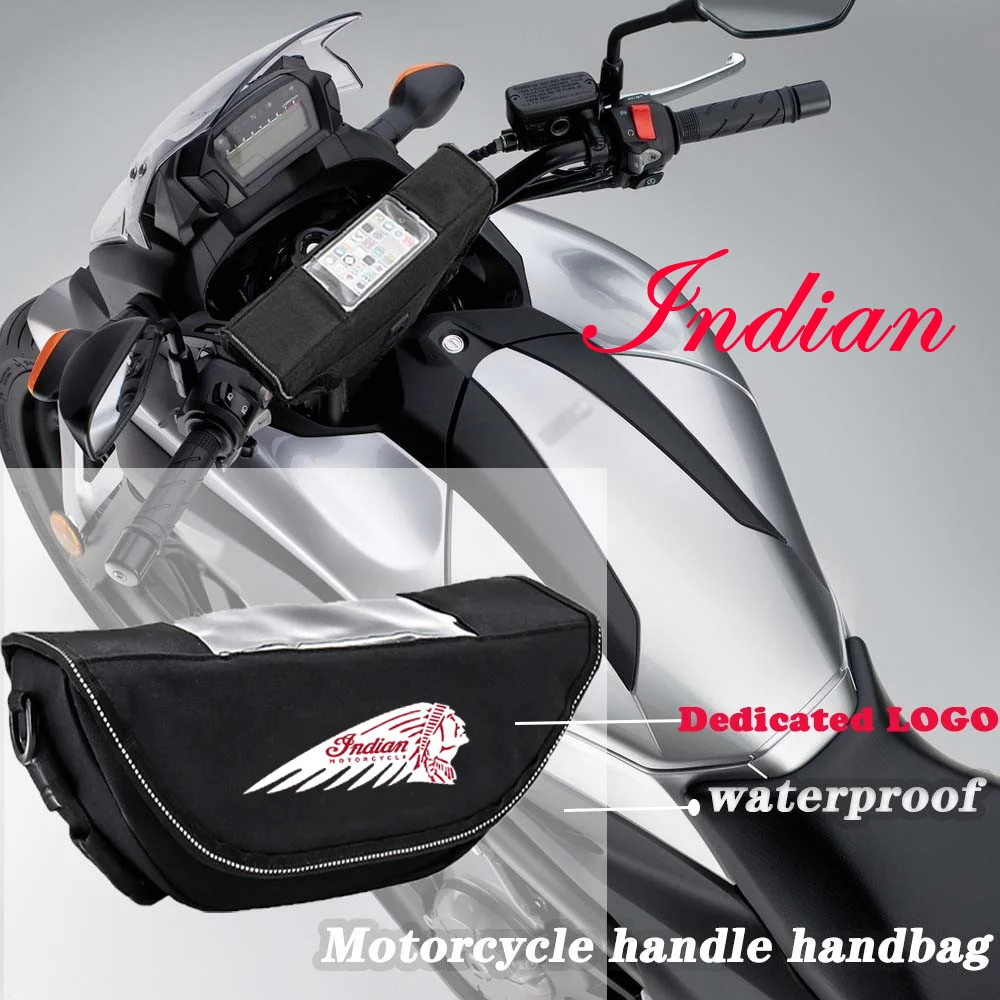 For Indian FTR 1200 S FTR1200 Carbon / Rally Chief VINTAGE Scout Motorcycle Waterproof And Dustproof Handlebar Storage Bag