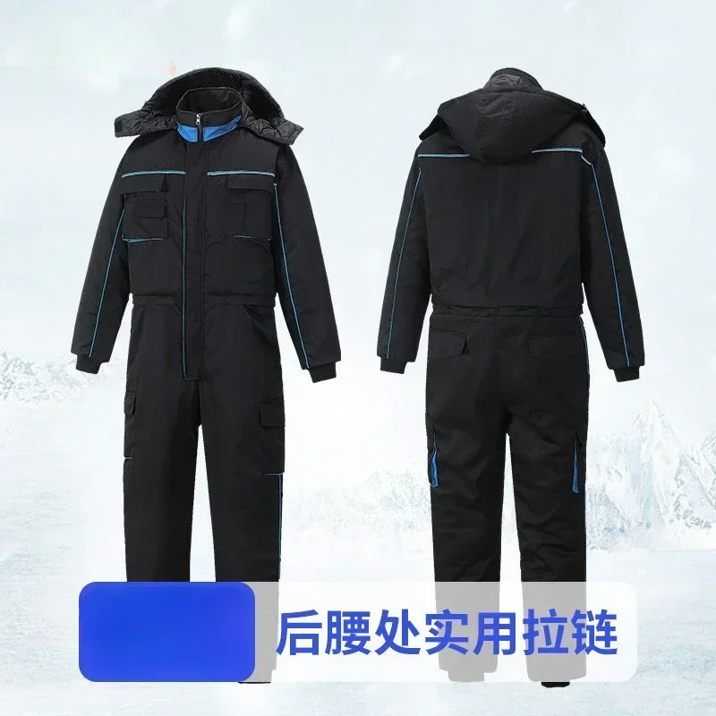 Winter Waterproof Jumpsuit Men Women One-Piece Ski Down Parka Jumpsuit Outdoor Sports Camouflage Jacket Warm Hooded Overalls