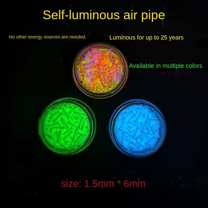 

1.5 * 6mm Swiss Self Luminous Small Tritium Trachea Tritium Gas Tube Fluorescent Tube Tritium Tube DIY