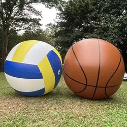 Inflatable Big Volleyball Thickened Giant Summer Beach Ball Toy PVC 80CM 100CM Large Inflatable Basketball E301