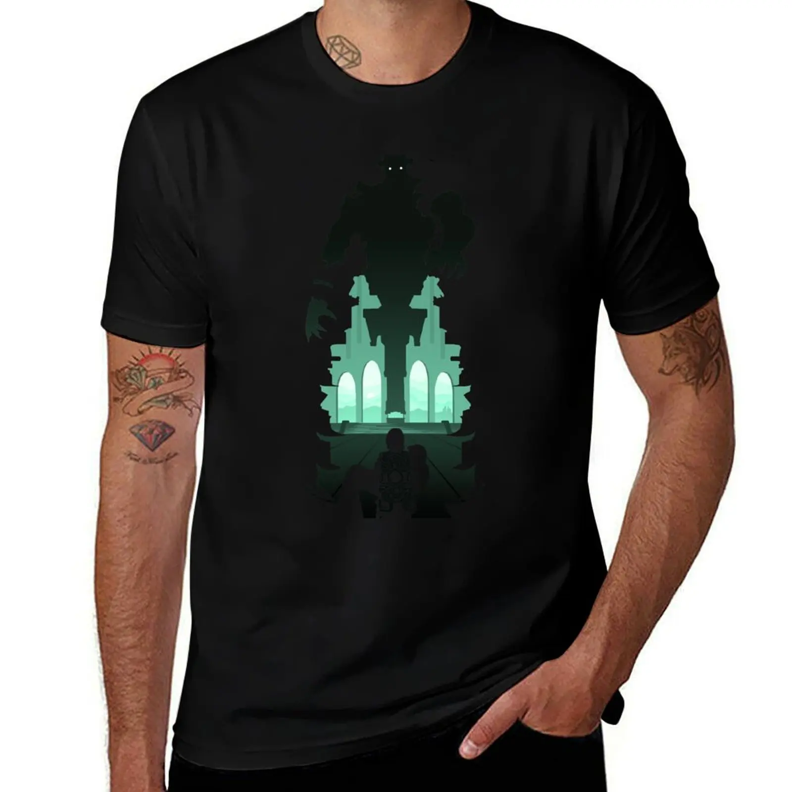 

Shadow of the Colossus - Malus silhouette T-Shirt men t shirt cotton 100% t shirt man cotton funny t shirts dark humor T-shirt