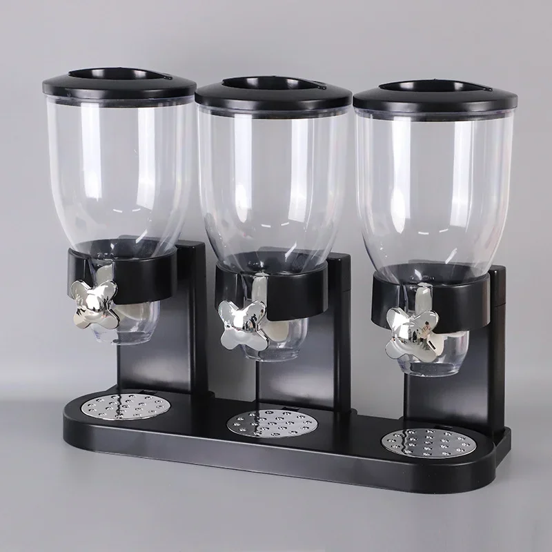 Food Storage Cereal Dispenser Containers Storage Candy Dry Food Container Countertop Rotating Knob for Candy Nuts Rice Granola