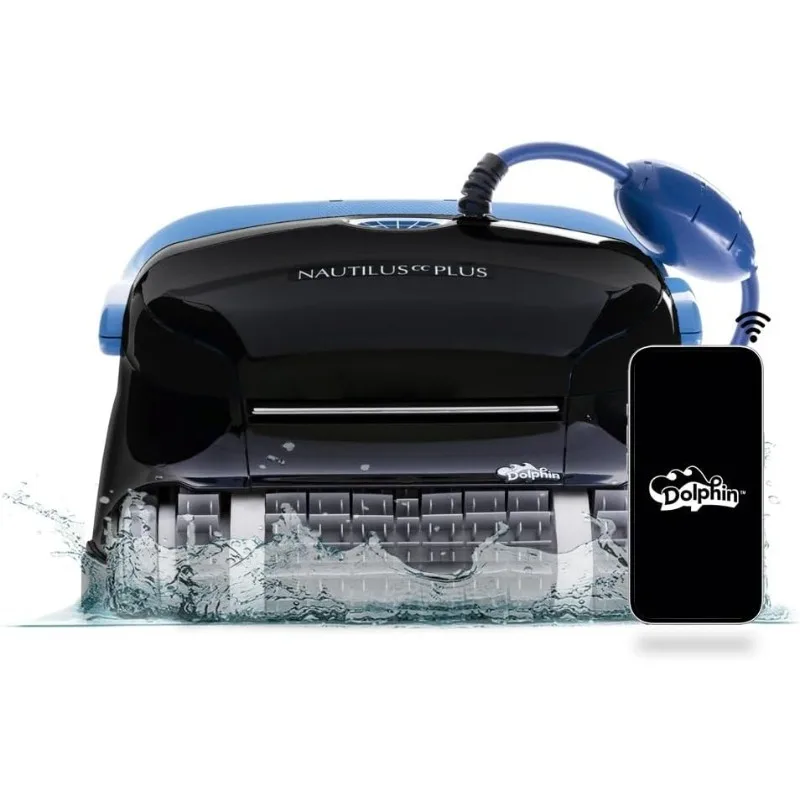 Nautilus CC Plus Wi-Fi Automatic Robotic Pool Vacuum Cleaner, Always Cleaning, Never Charging, with Wall Climbing Scrubber Brush