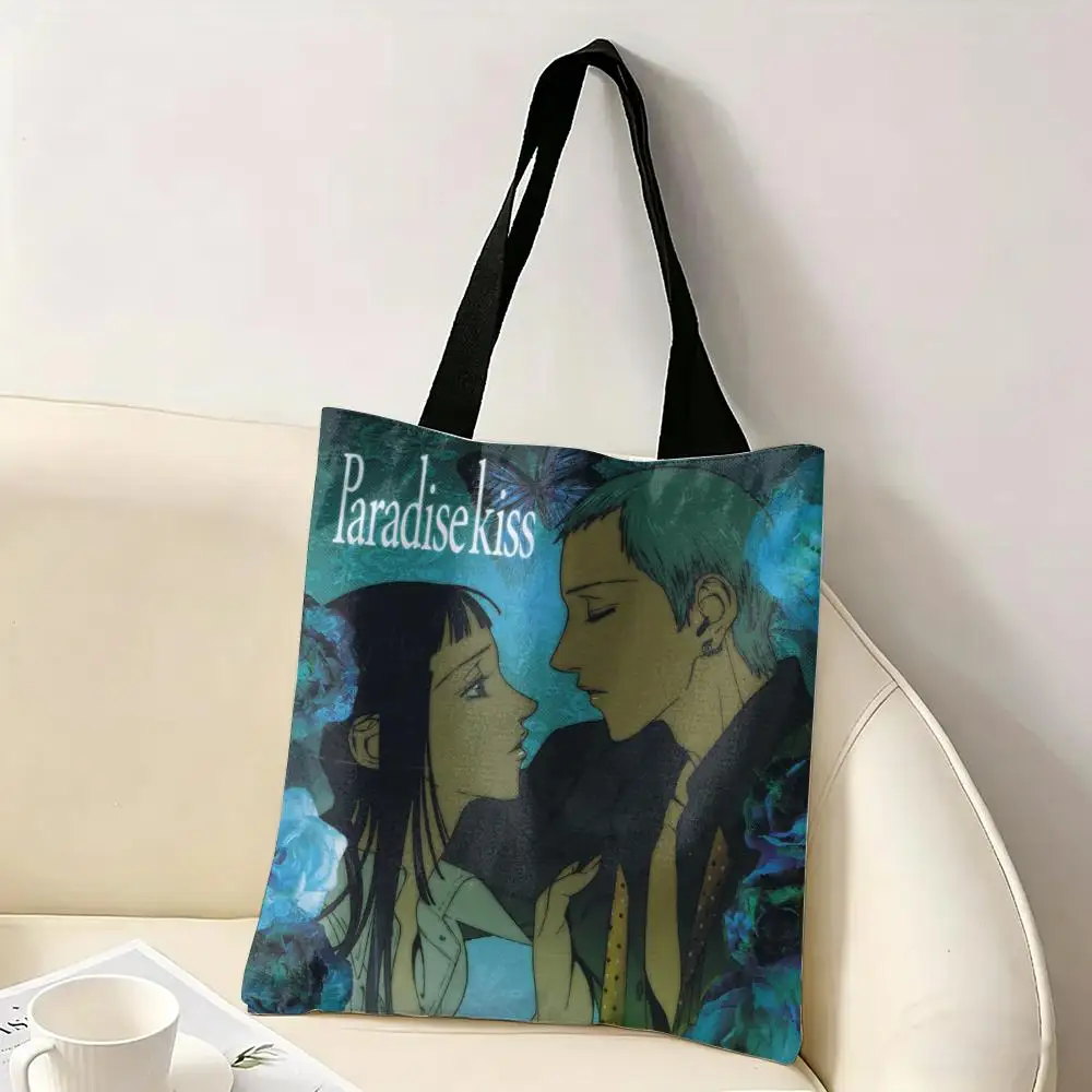 P-Paradise Kiss S-Shoujo Manga Storage Bags Canvas Double-Sided Print Tote Bag Large Capacity Shoulder Fashion Shopping Handbag