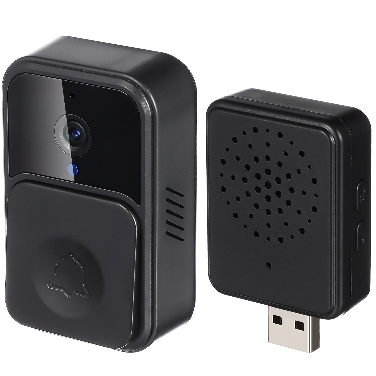 

Wireless Video Doorbell Smart Home Security Camera Night Vision Long Life Doorbells Plastic Easy Installation Wifi