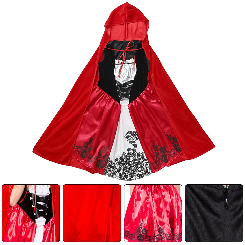 

1 set 1 Set Costume For Halloween Masquerade Cosplay Outfit Easy Clean Red Cape Xl Size