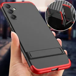 3 in 1 Armor Shockproof Stand Case For Samsung Galaxy A34 5G Case Anti-fingerprint Plastic Matte Cover For Galaxy A54 5G Cases