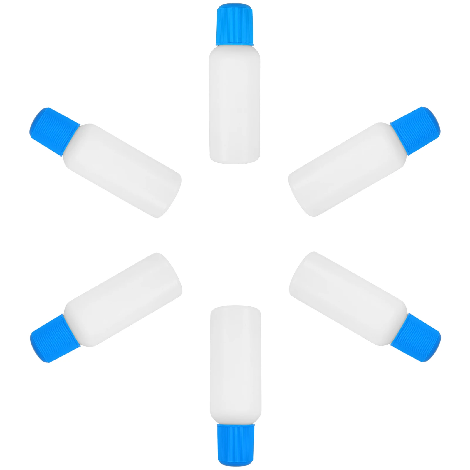 

6pcs Liniment Bottle Sponge Applicator Small Travel Plastic Empty Container Refillable Reusable Portable Liquid Bottles