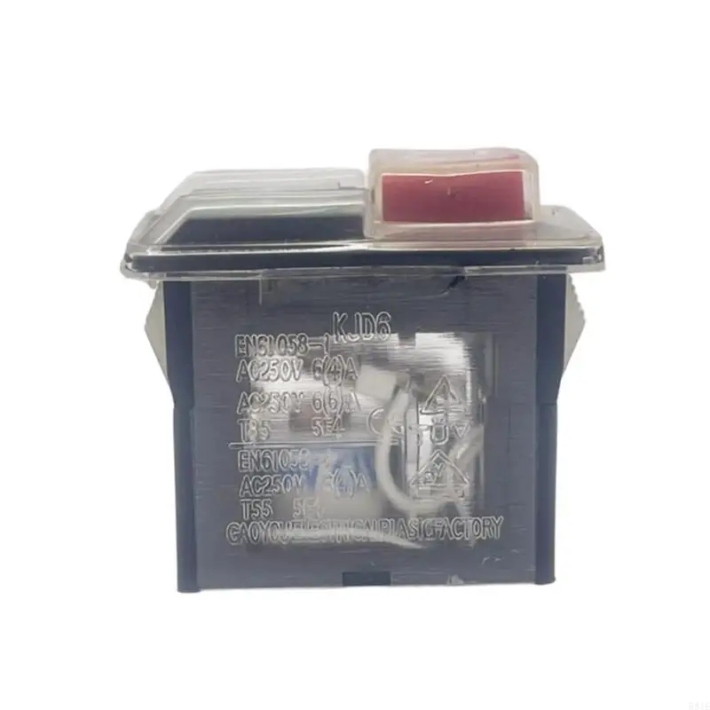 581E Efficient Start Button Waterproof Push Button PVC Switches for KJD6 6A 250V