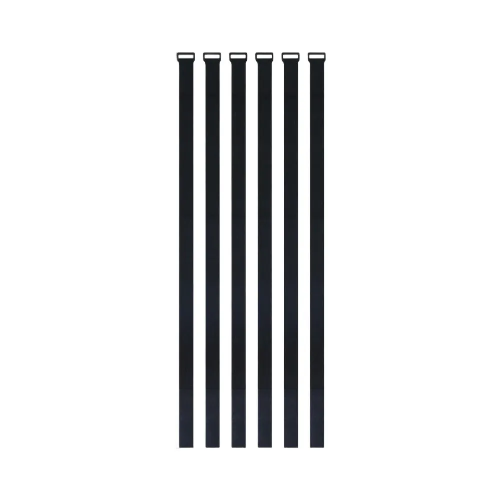 6-Pack Pool Cover Straps with Adjustable Buckle System for Securing Covers on Flat Sloped or Multi-Level Pool Decks