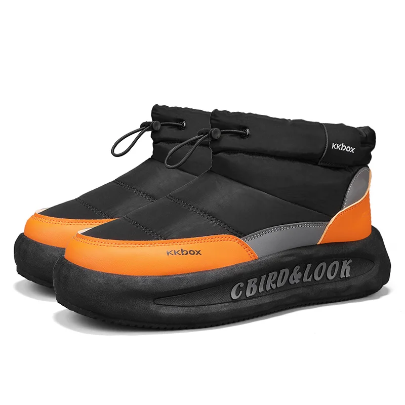 2026 الرجال شتاء جديد أحذية الثلوج مقاومة البرد الباردة واقية مقاوم للماء مكدسة سميكة القدم أحذية قطنية #6