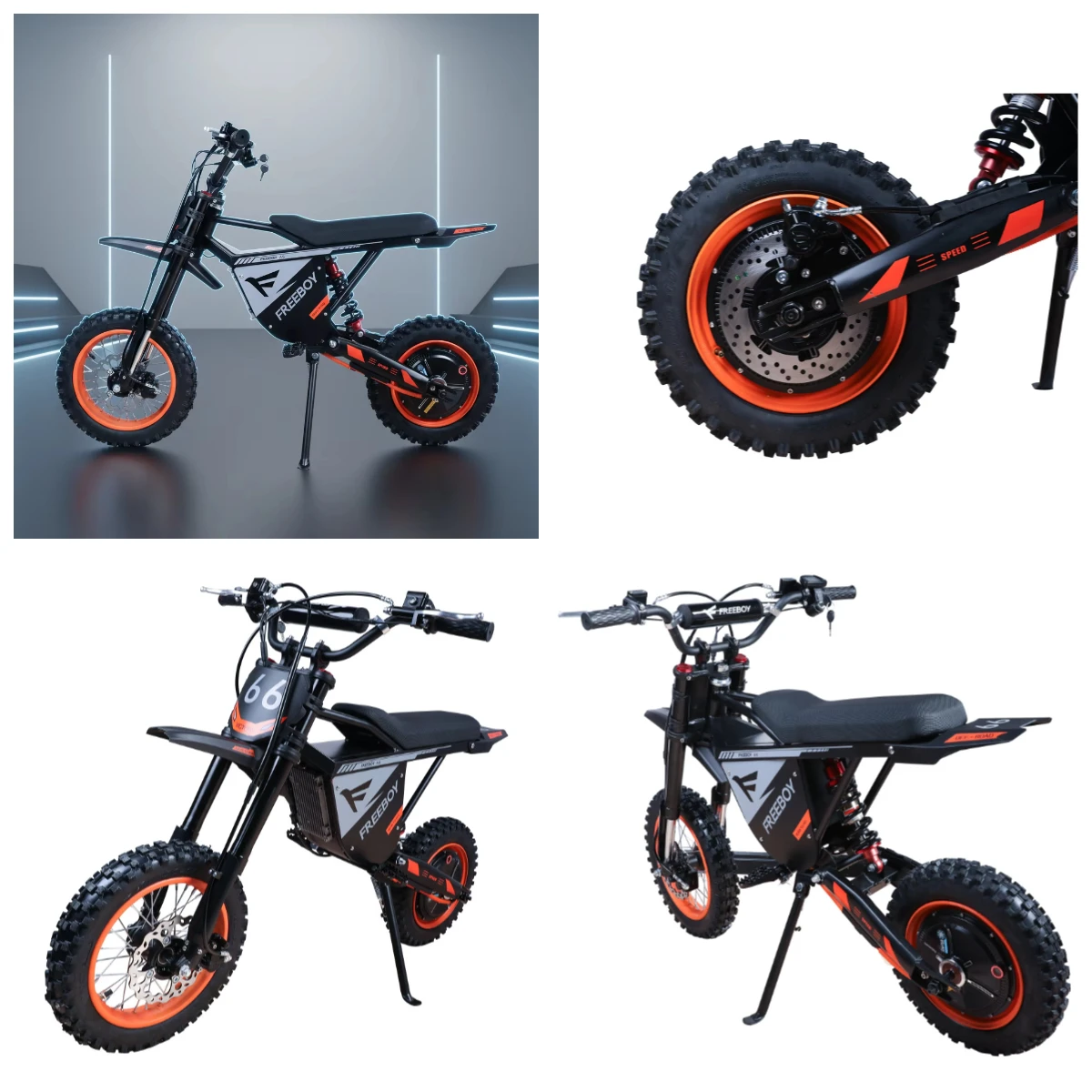 EU Stock 3000W Iron Frame Electric Dirt Bike 48V 30Ah 50km 55km/h 150kg Load Off-Road