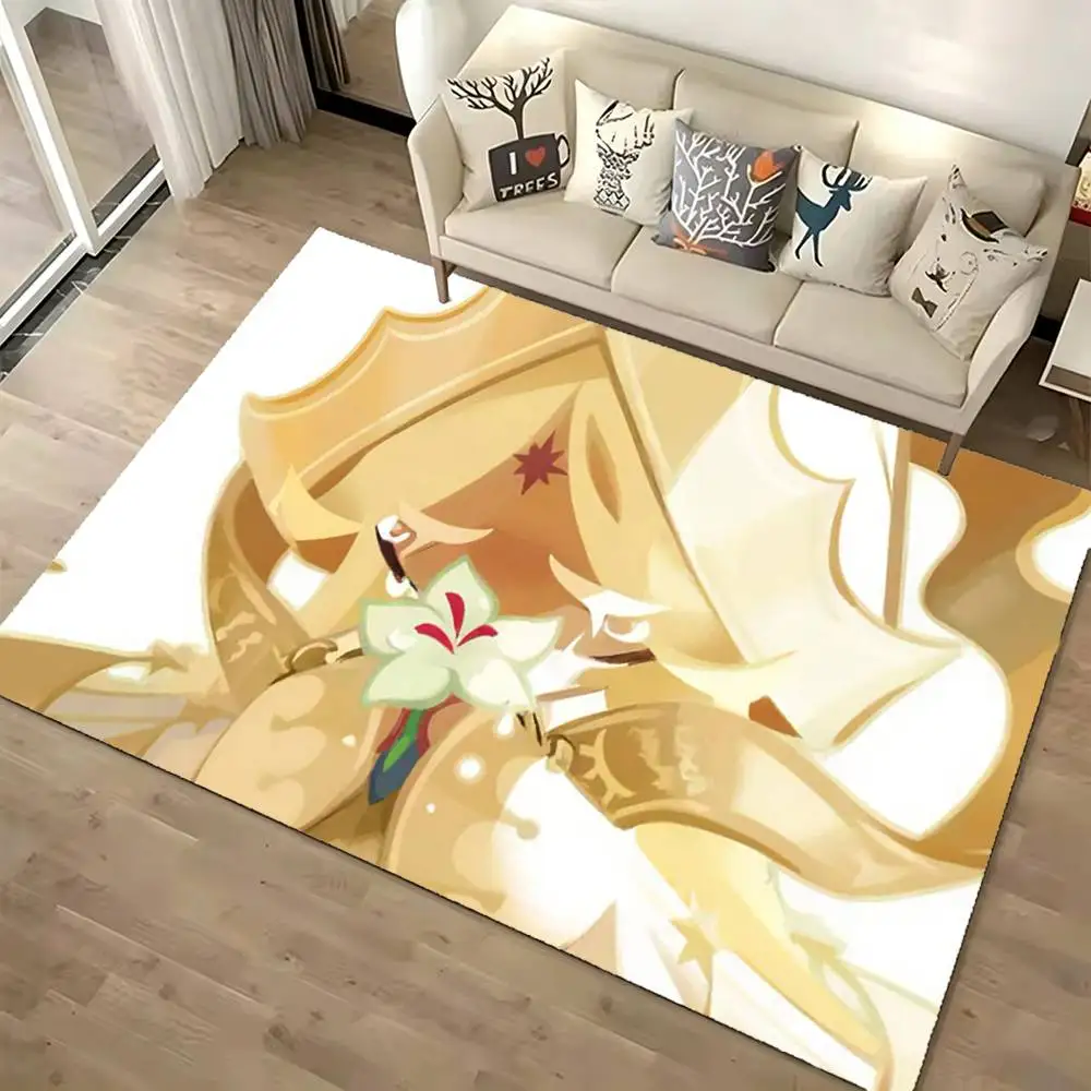 Pure Vanilla Cookie Floor Mat Rugs Soft Bedroom Floor Anti-skid Household Carpets