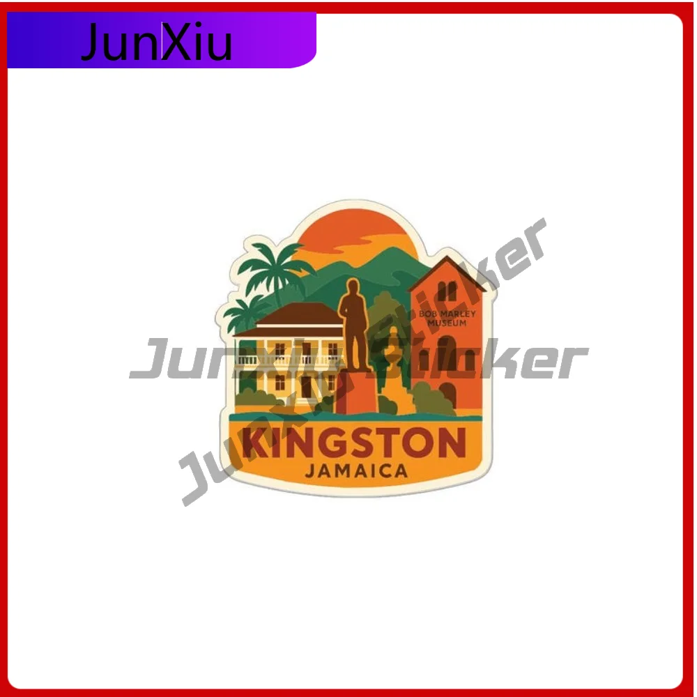 

Kingston Jamaica Sticker Decorative Vinyl Scratch-proof Exterior Decal Custom Sticker Camping Car Bike Phone Trunk Windshield