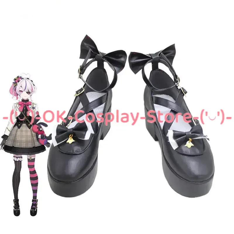 Maria Marionette Cosplay Shoes Halloween Carnival Boots VTuber Cosplay Prop PU Leather Shoes Custom Made