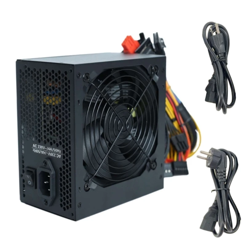 Gaming Power Supply for Computer Universal 24pin 12V ATX AC180-264V Rated-500W