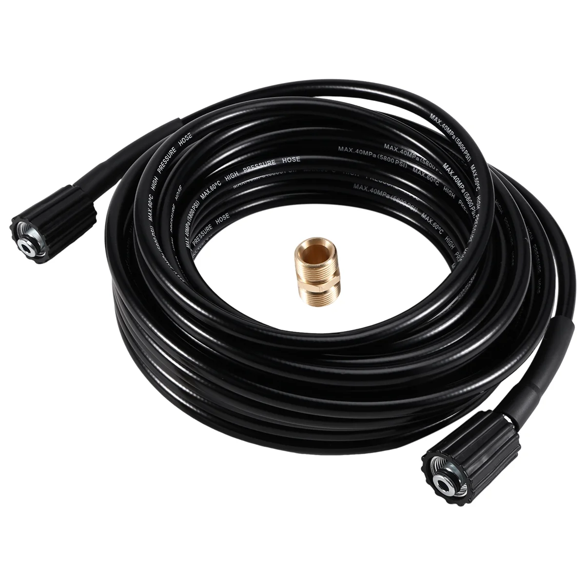 

ABNJ Pressure Washer Hose Quick Connector Hose and Extension Coupler for Swimming Pools Siding Washing Cars Floors 15m