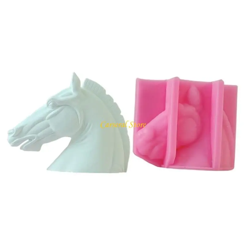 

M4YF Silicone Mold for Realistic Horse Head Ornament Casting Home Decoration Mould