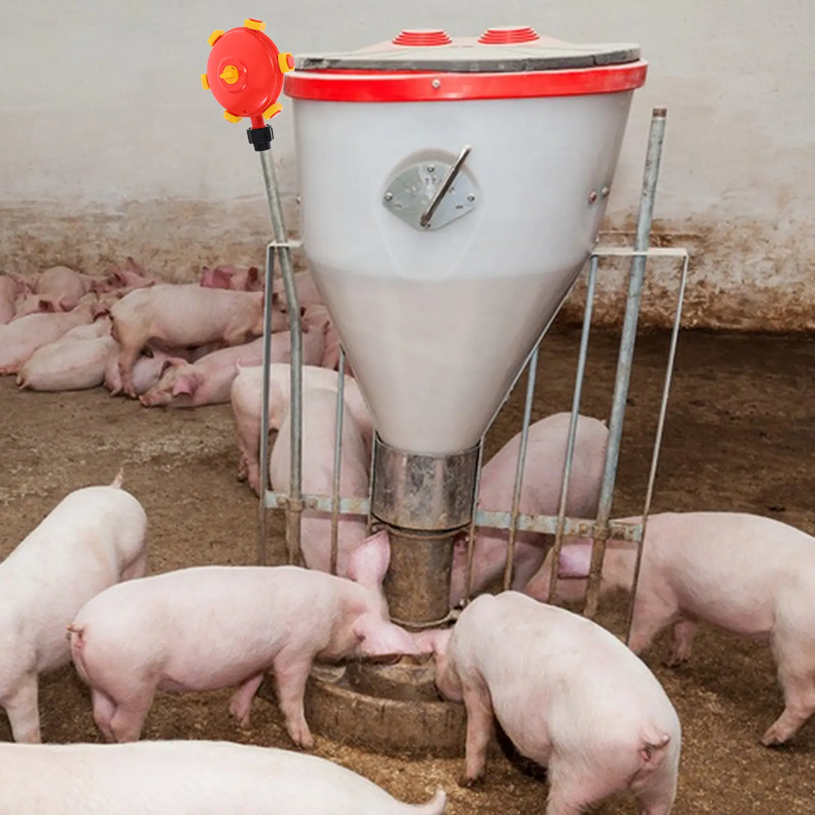 

Pig Water Level Controller Plastic Piglet Waterer Automatic Waterer Cleaner Tool Watering Level Regulator Livestock Farm Water