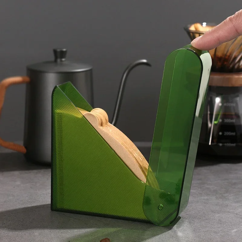 

Large capacity covered dust-proof storage box, filter paper storage box, coffee tool, ABS hand brewed coffee filter holder