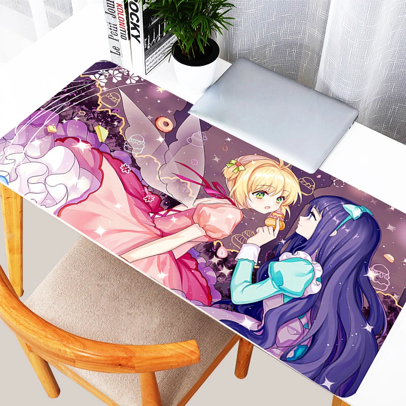 Mouse Pad Laptop Pink HD Print Extended Desk Mat Anime C-card C-captor Sakura Mousepad PC Kawaii Sexy Keyboard Pad XXL Mouse Mat