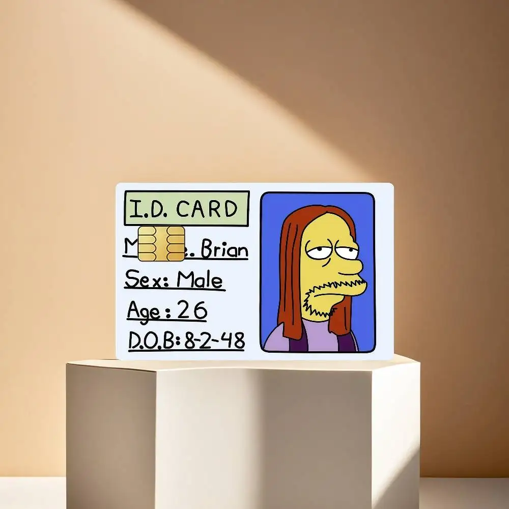Cartoon-Kreditkarten-Schutzfolie 4 Stück Aufkleber für Busfahrkarten Vorderseitige Dekoration Bank-Debitkarten Wasserdicht T-The S-Simpsons – Detail 8
