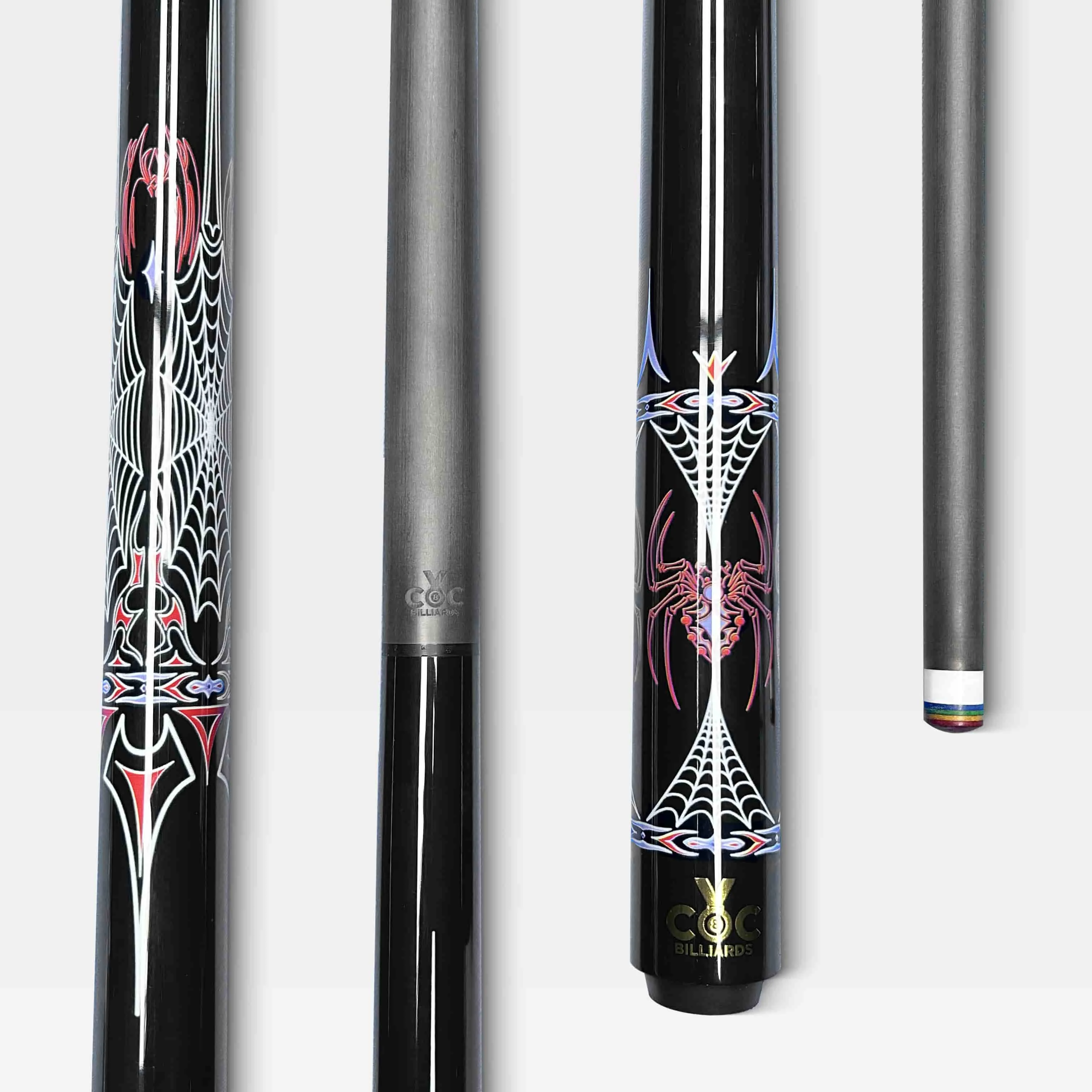 

STLF Direct Factory Price High Quality Full Carbon 2-Piece Maple Forearm Cue Custom Design Jump Break Pool Tables Billiards