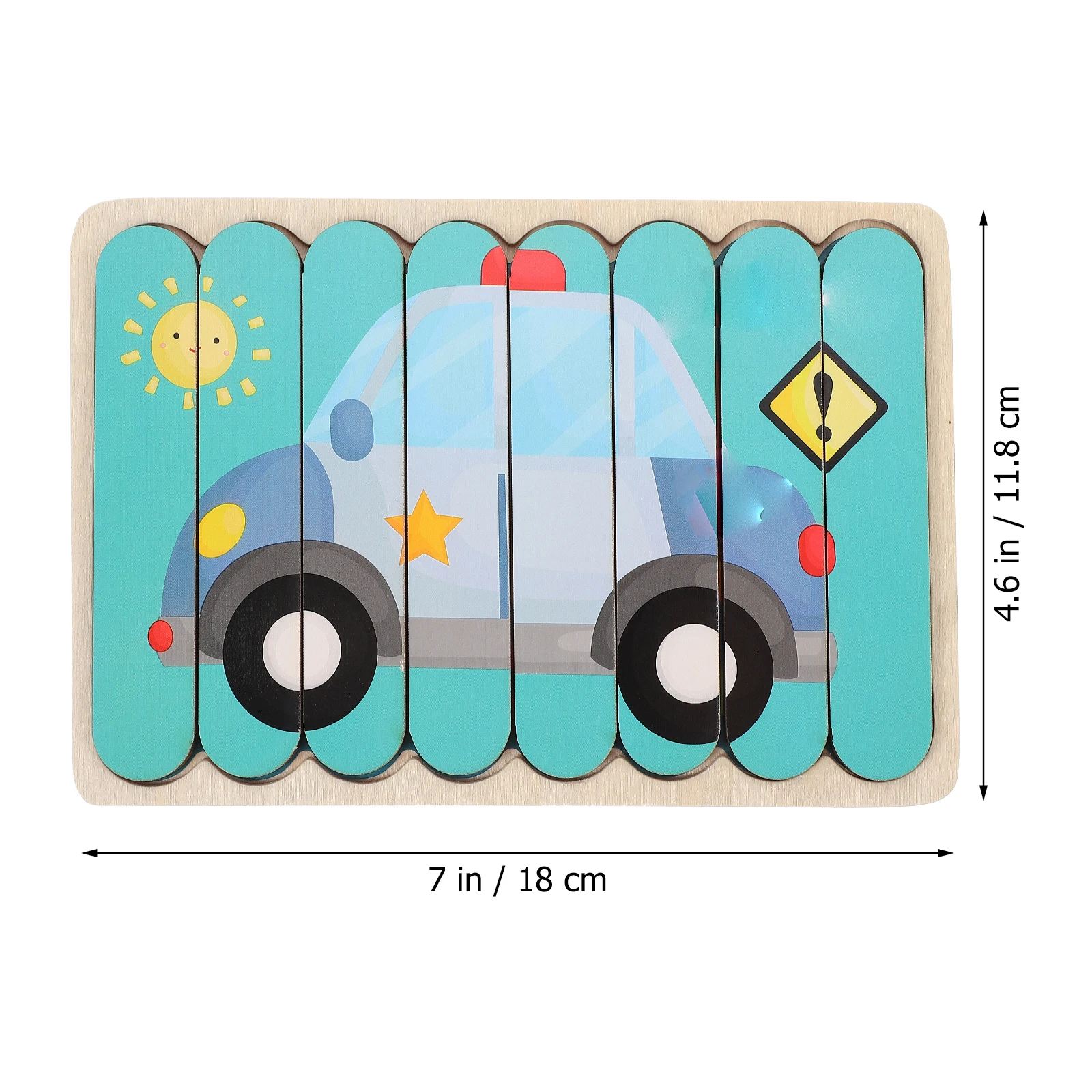 

Wooden Jigsaw Puzzles Double Sided Matching Block Kids Educational Toy Cognitive Toys Smooth Material Logical Thinking Fine