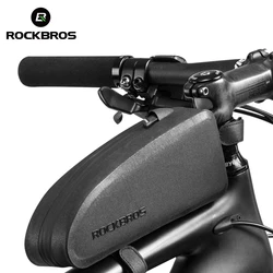 ROCKBROS Fahrrad Tasche Wasserdicht Radfahren Top Vorne Rohr Rahmen Tasche Große Kapazität MTB Road Fahrrad Pannier Schwarz Bike Zubehör