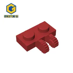 Gobricks 10PCS MOC Brick PLATE 1X2 W/FORK VERTICAL compatible with 60471 toys Assembles DIY Educational Building Blocks Parts