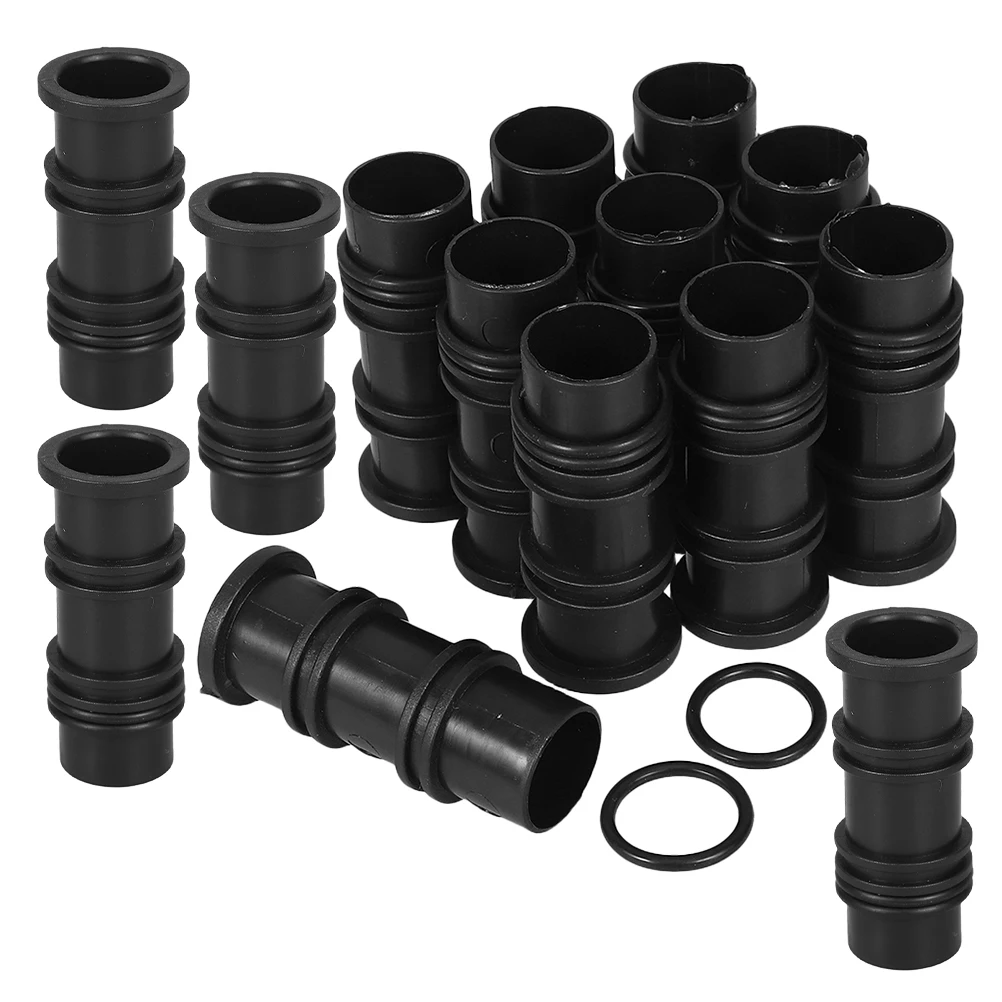 

20Pcs Balcony Planter Box Accessories Drip Irrigation Connector Kit Plastic Tubing Fittings for Flower Vegetable Garden Lawn