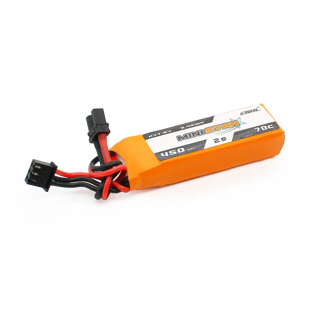 CNHL LiHV MiniStar HV 450mAh 7.6V 2S 70C Lipo Battery With XT30U 3PCS 6PCS