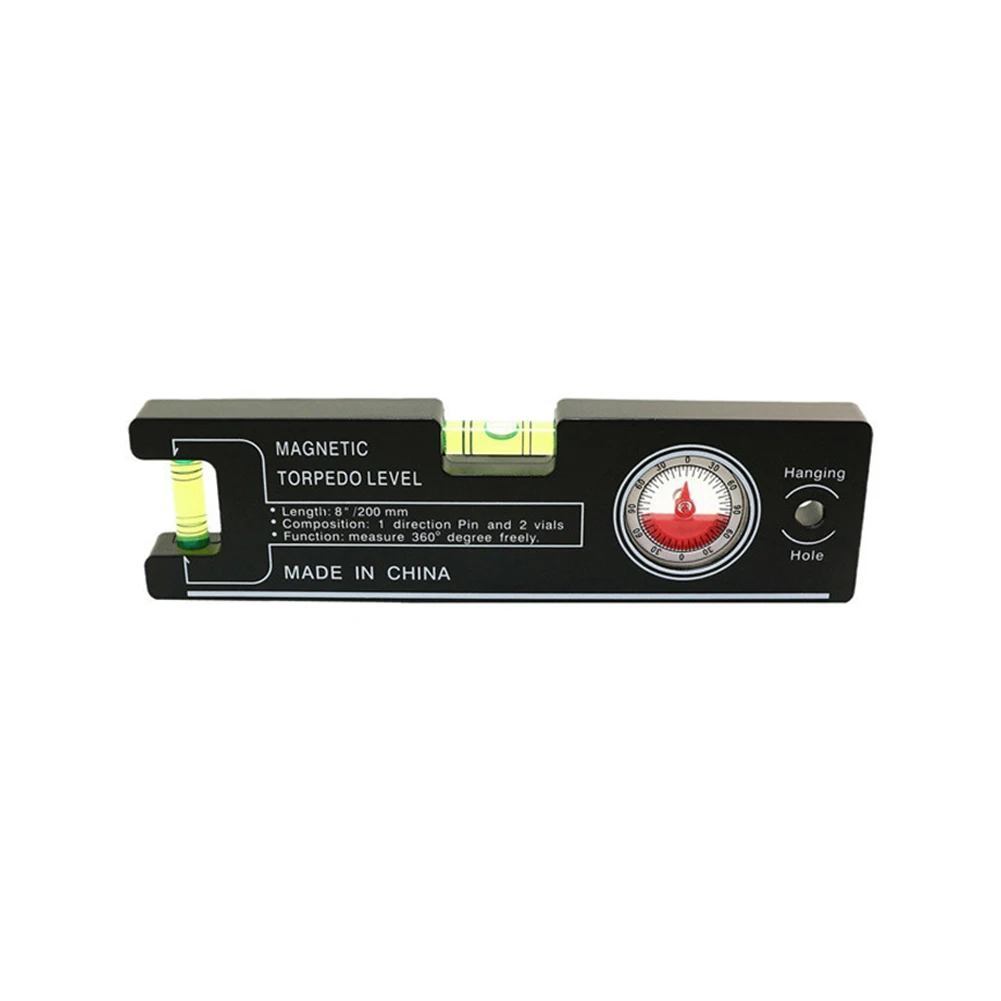 Precision Angle Finder with Bubble Ruler and For Spirit Level for Measuring Inclination and Accurate Alignment