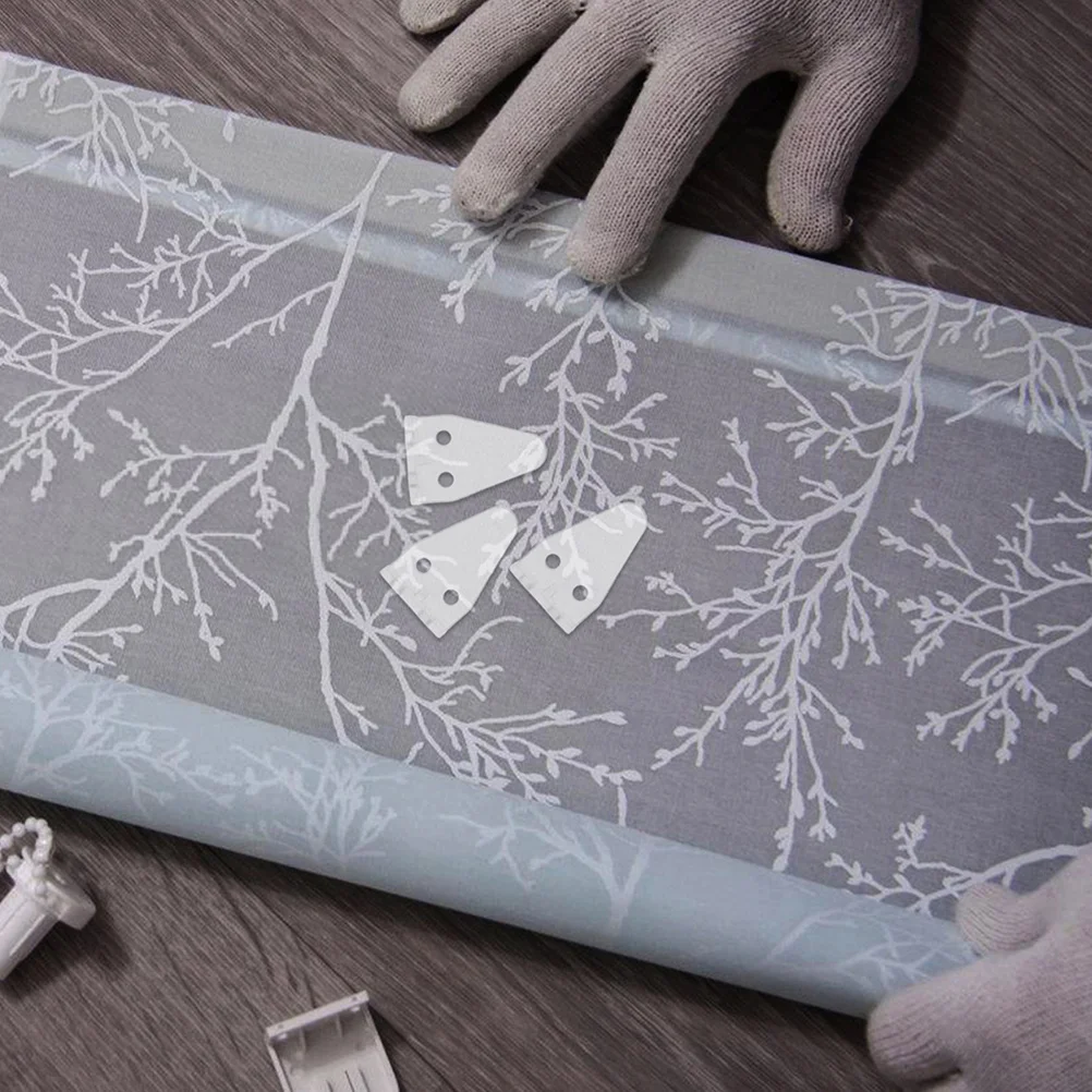 

12Pcs Transparent Blind Bracket Hooks Hold Down Non Trace Wall Mounted Curtain Accessories for Home Decoration