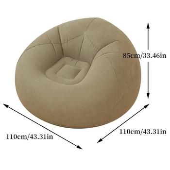 Alternative view of Inflatable Sofa Chairs PVC Lounger Seat Bean Bag Sofas Pouf Puff Couch