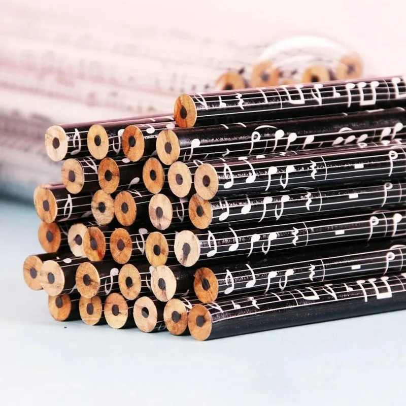 Music Pencils Music Classroom Supplies Piano Note Pencils Wooden Fun Gifts Party Favors for Piano Students Teachers Artists