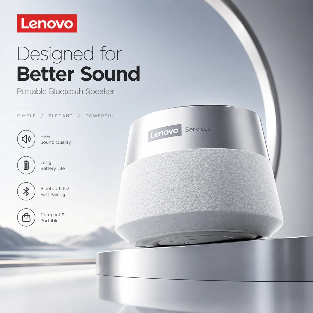 Original Lenovo HD103 With Deep Bass Sound Bluetooth 5.3 Speaker Big Audio Outdoor Soundbox Music Portable Camping Loudspeaker