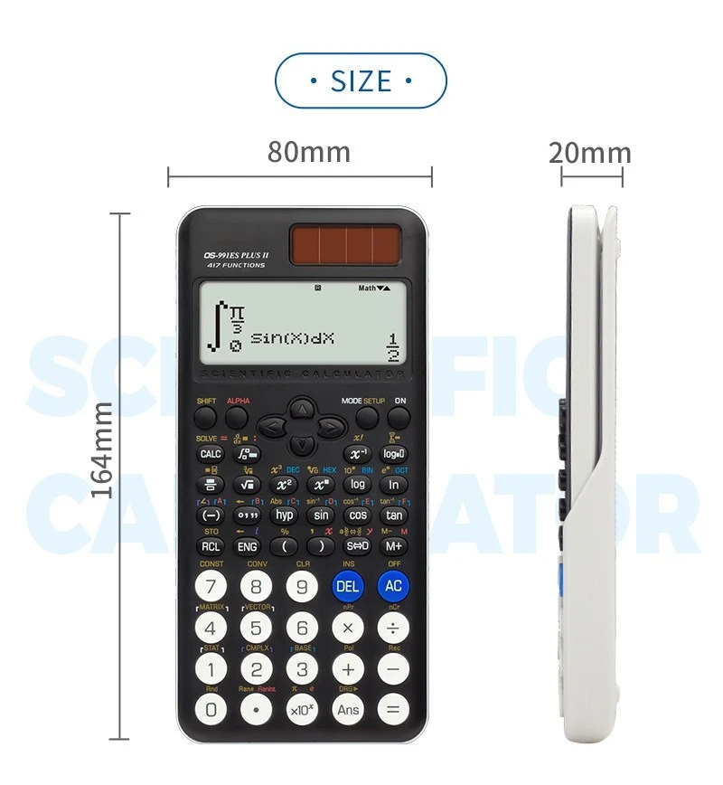 991ES PLUS New Function Machine 417 Feature  True Solar Student Science Calculator