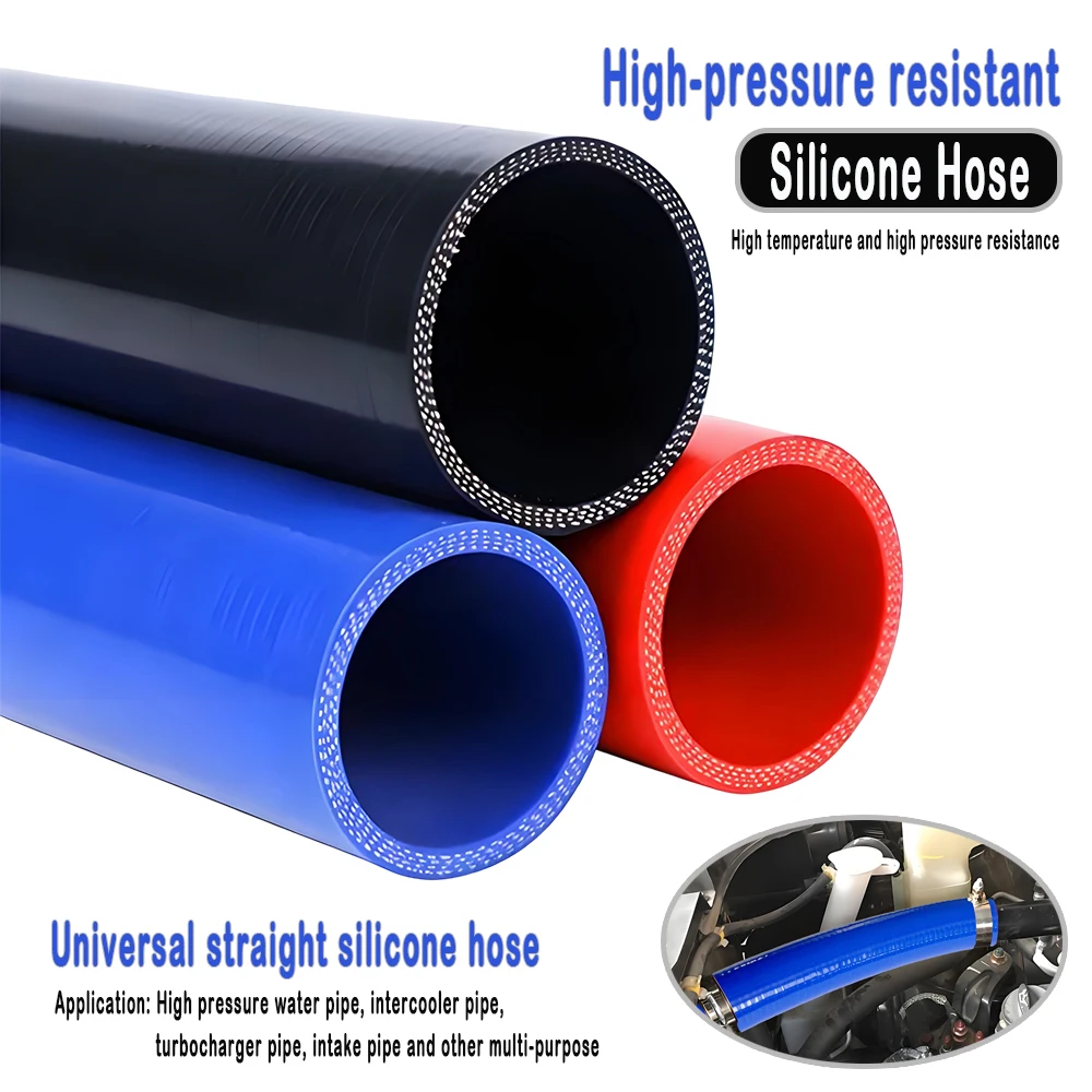 Black Blue Red Straight Silicone Hose Intercooler Turbocharger Hose Water Pipe Intake Pipe High Pressure High Temperature 16-100