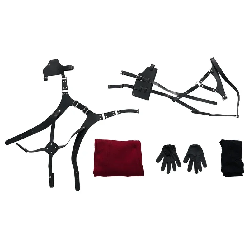 アダウォン-女性のコスプレ衣装,大人のドレス,ストラップ,赤いスーツ,ハロウィーンのカーニバル,女の子のかつらm