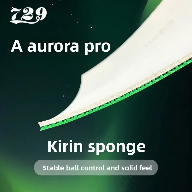 729 AURORA PRO Table Tennis Rubber Sheet Non-sticky Backhand Ping Pong Rubber ITTF Approved Top Sheet with Upgraded White Sponge - view 5