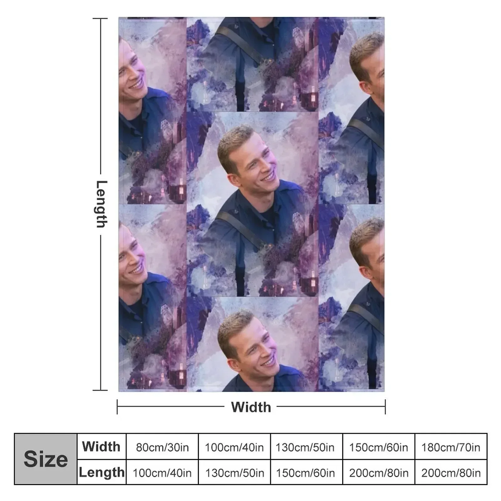 Evan “Buck” Buckley - L.A. Dream Throw Blanket Heavy Vintage Softest Luxury Throw Blankets